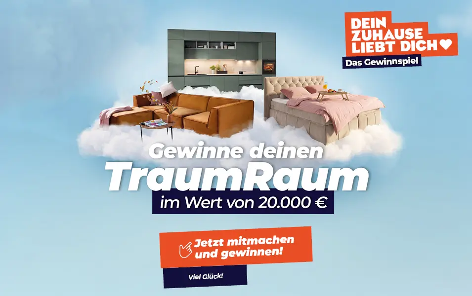 Gewinne deinen TraumRaum im Wert von 20.000 € - Jetzt mitmachen und gewinnen!